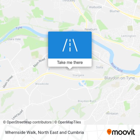 Whernside Walk map
