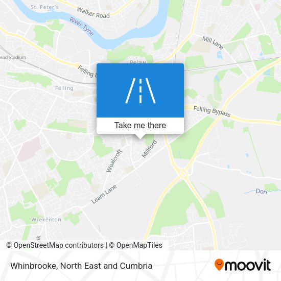 Whinbrooke map