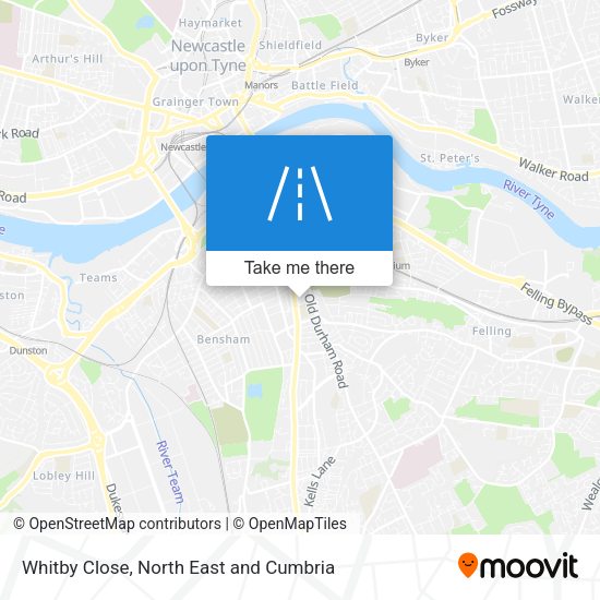 Whitby Close map
