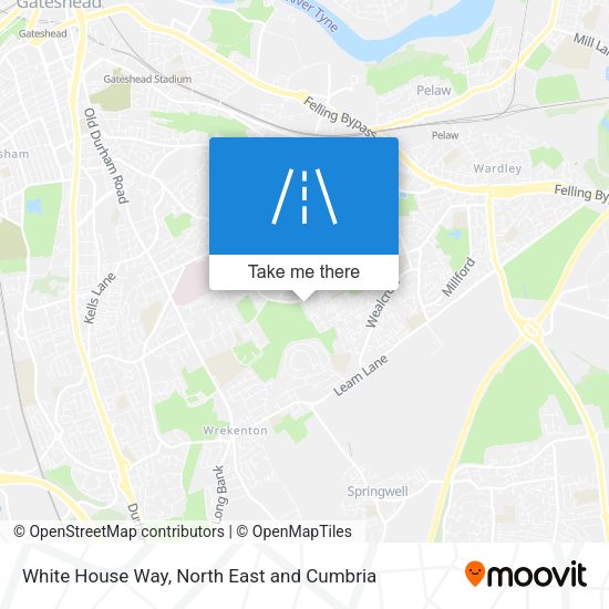 White House Way map