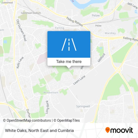 White Oaks map