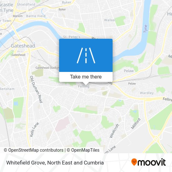 Whitefield Grove map
