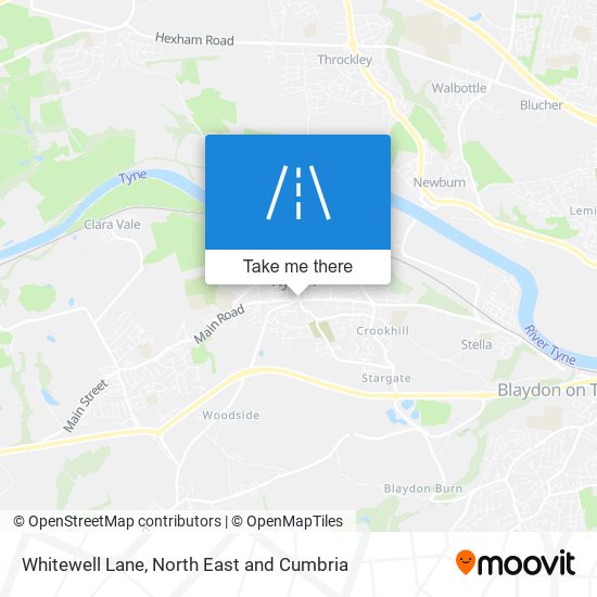 Whitewell Lane map