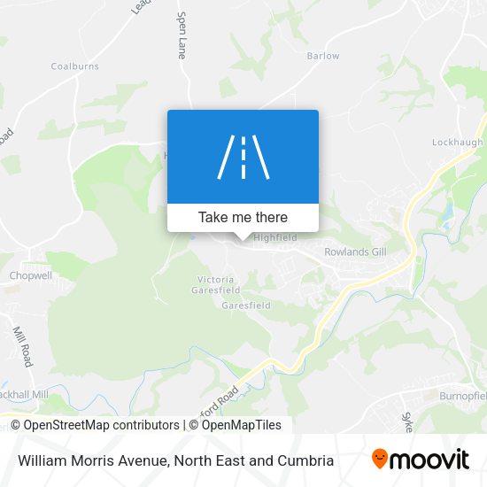 William Morris Avenue map