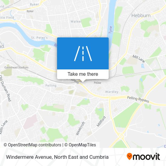 Windermere Avenue map