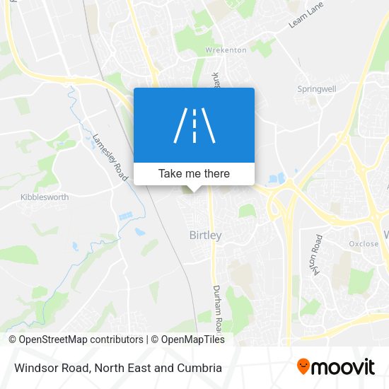 Windsor Road map
