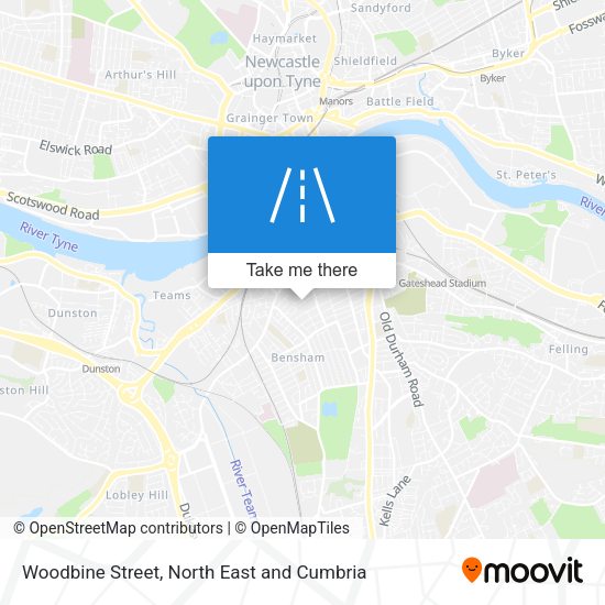 Woodbine Street map