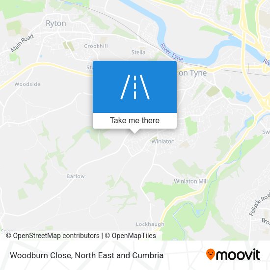 Woodburn Close map