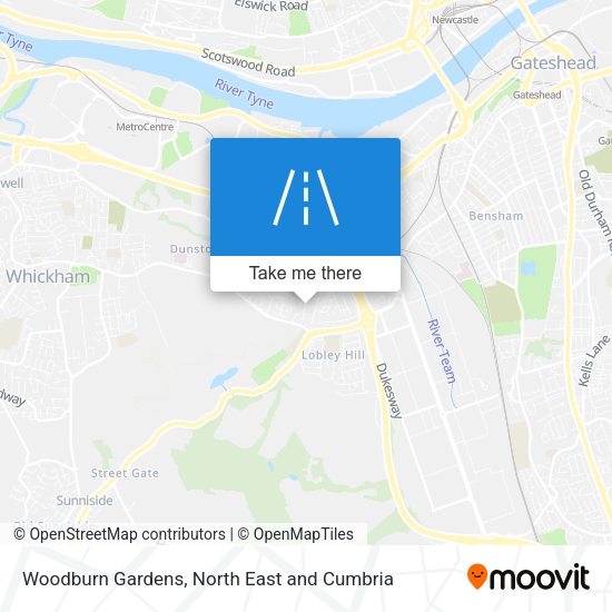 Woodburn Gardens map