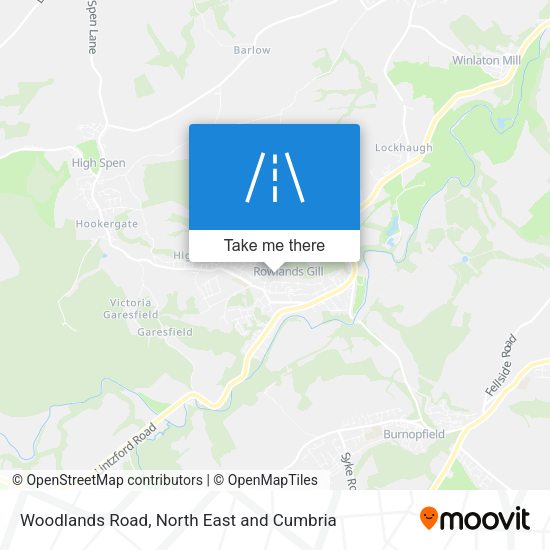 Woodlands Road map