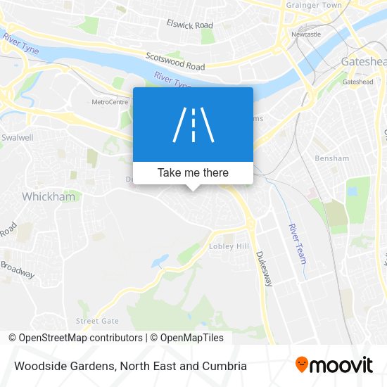 Woodside Gardens map
