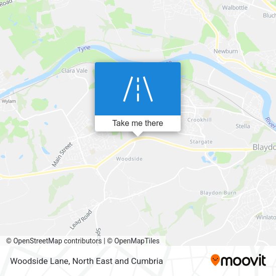 Woodside Lane map