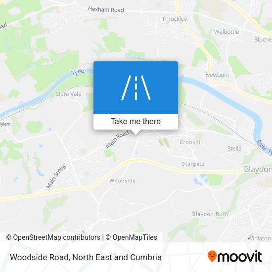 Woodside Road map
