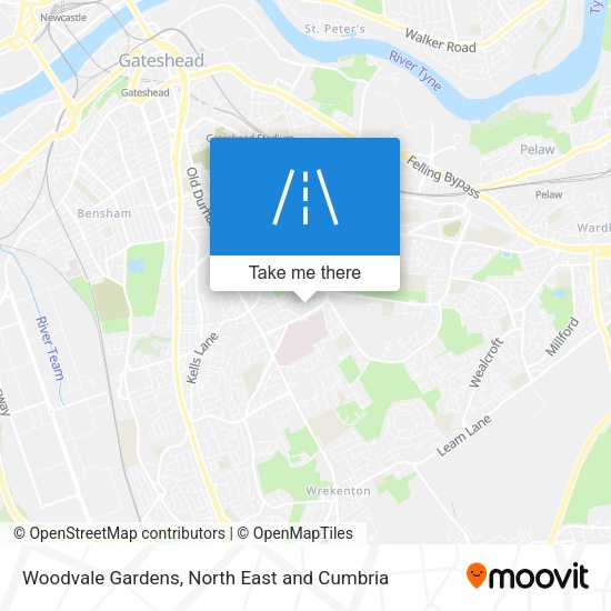 Woodvale Gardens map