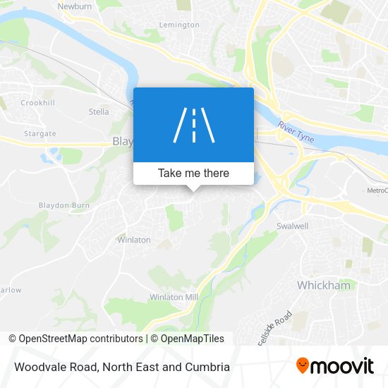 Woodvale Road map
