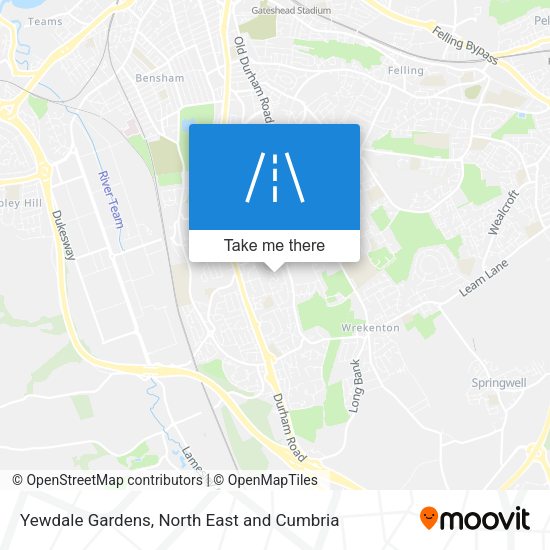 Yewdale Gardens map
