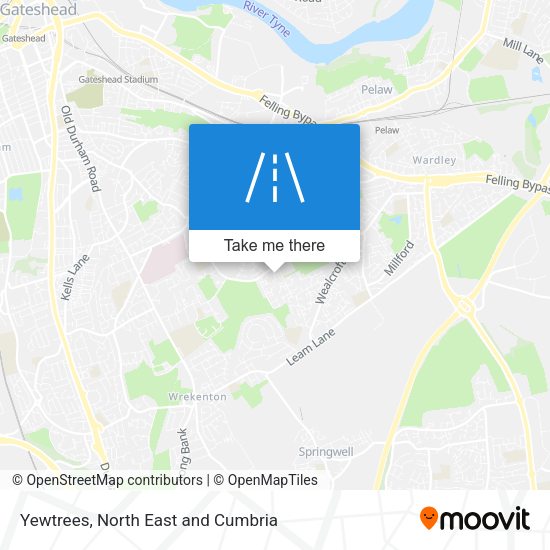 Yewtrees map
