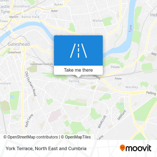 York Terrace map