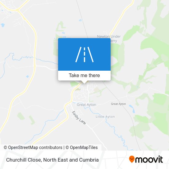 Churchill Close map
