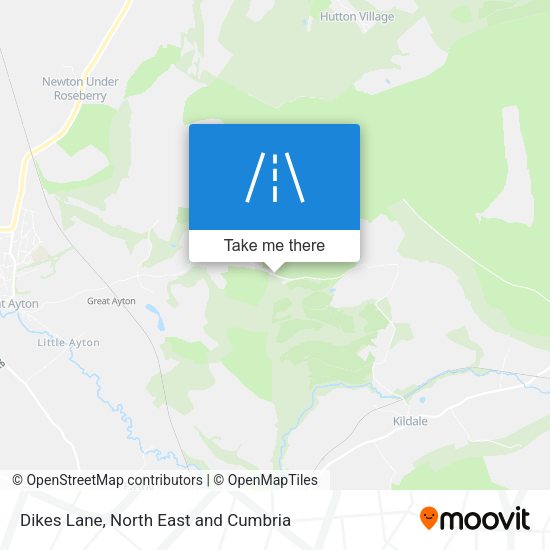 Dikes Lane map