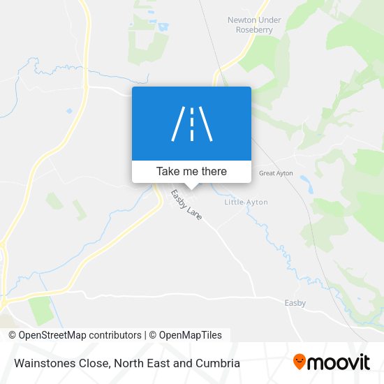 Wainstones Close map