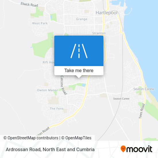 Ardrossan Road map