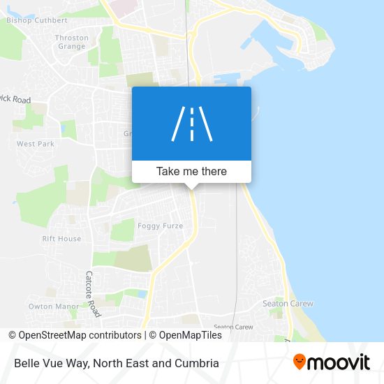 Belle Vue Way map