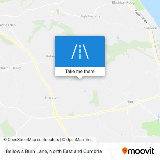 Bellow's Burn Lane map