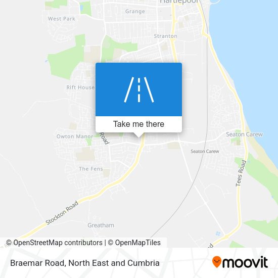 Braemar Road map