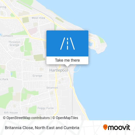 Britannia Close map