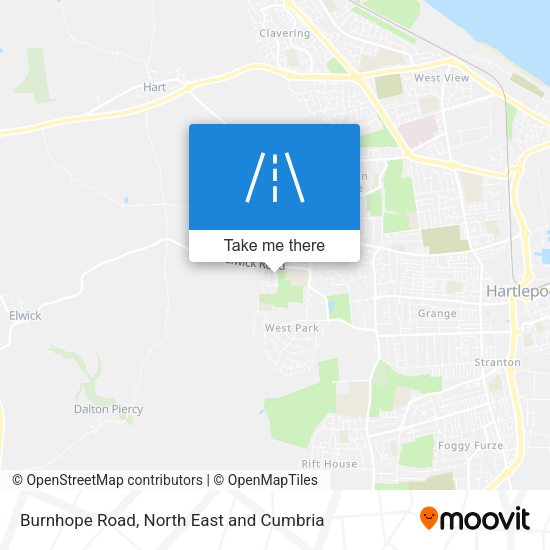 Burnhope Road map