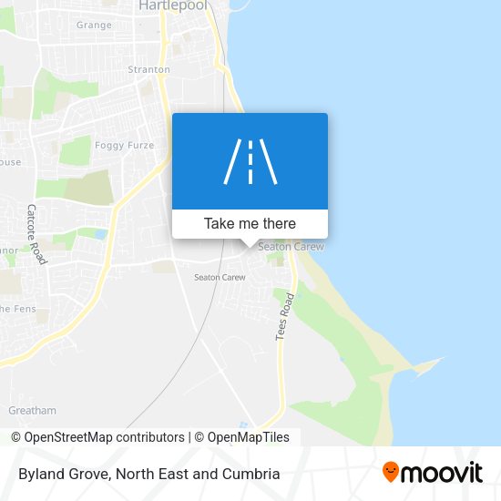 Byland Grove map