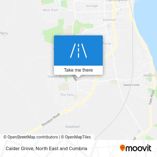 Calder Grove map