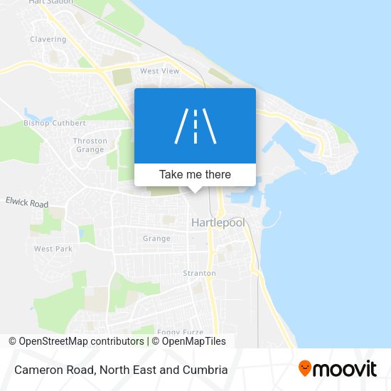 Cameron Road map