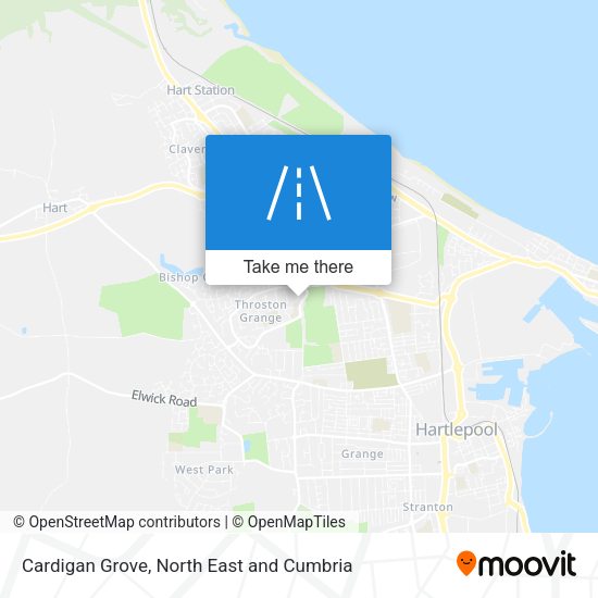 Cardigan Grove map