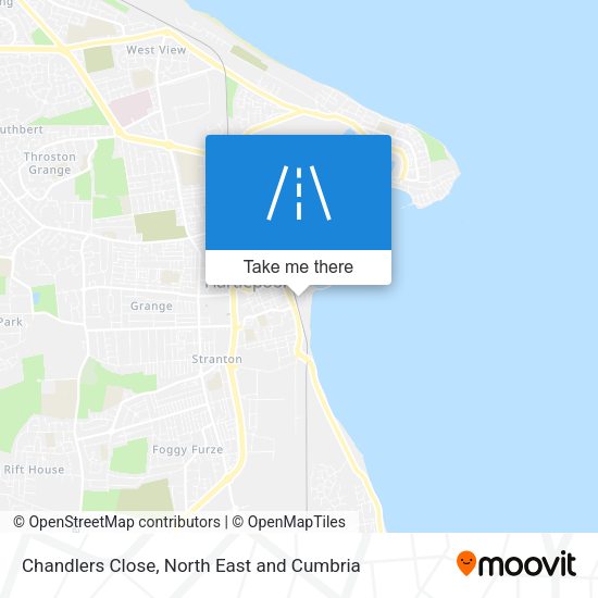 Chandlers Close map