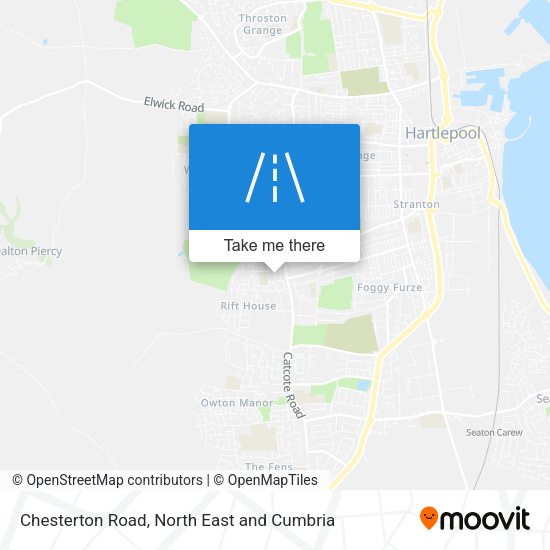 Chesterton Road map