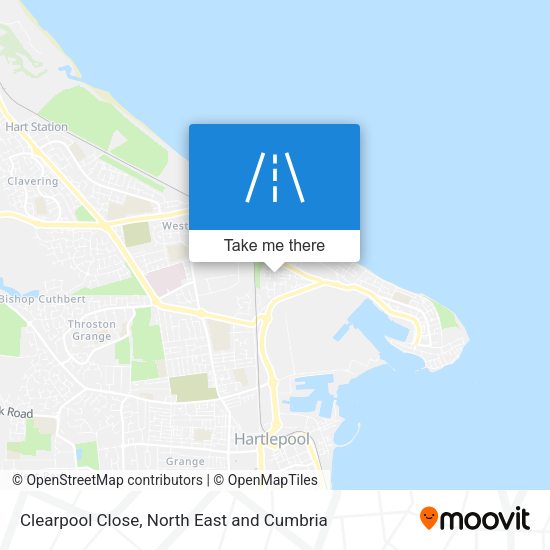 Clearpool Close map