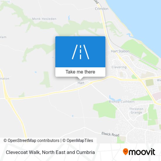 Clevecoat Walk map