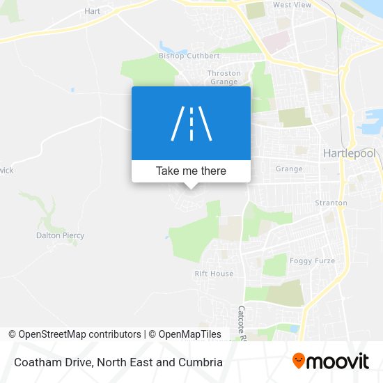 Coatham Drive map
