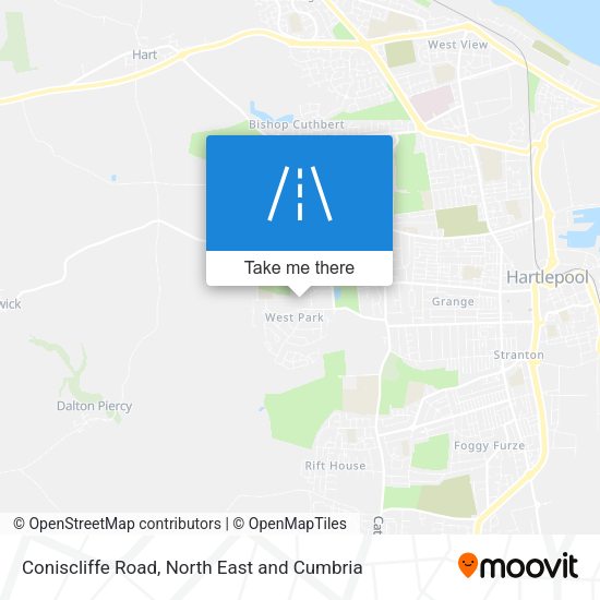 Coniscliffe Road map