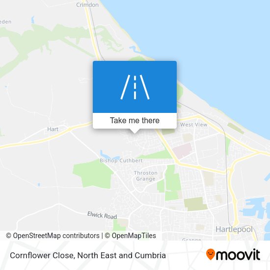 Cornflower Close map
