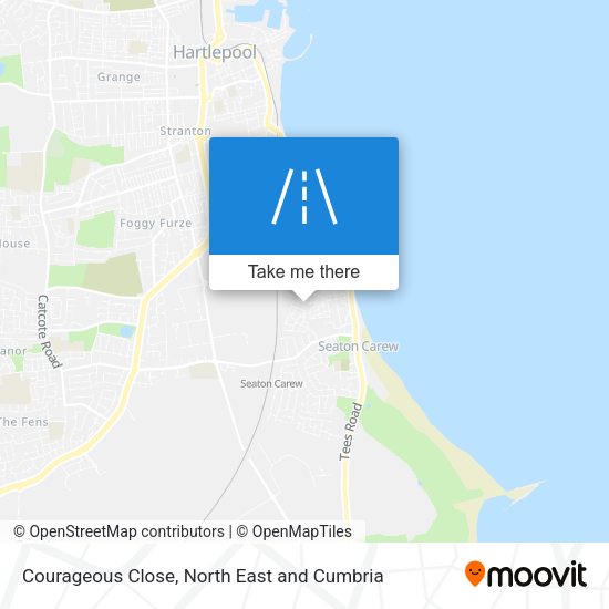 Courageous Close map