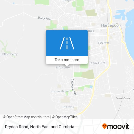 Dryden Road map