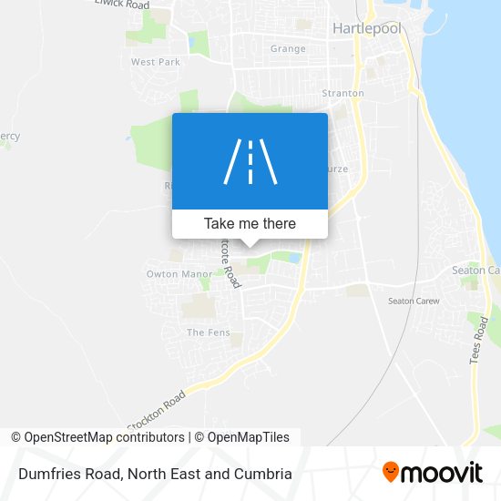 Dumfries Road map