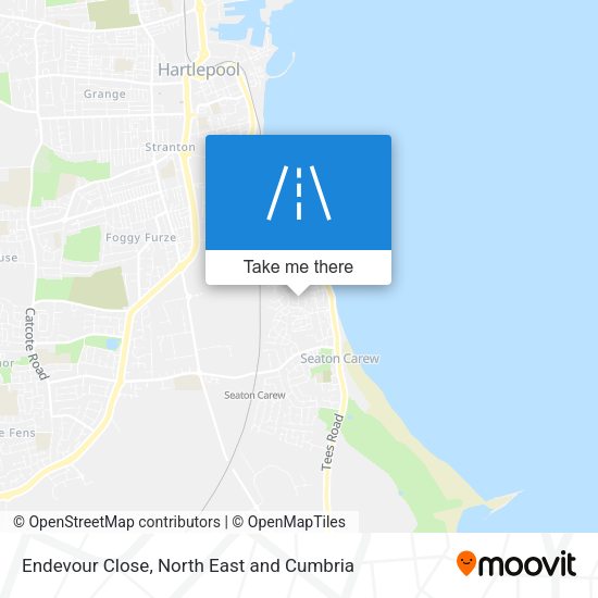 Endevour Close map
