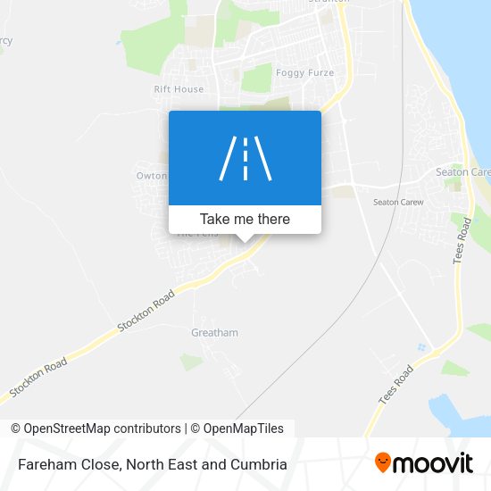 Fareham Close map