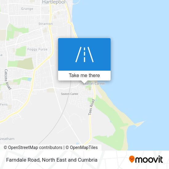 Farndale Road map