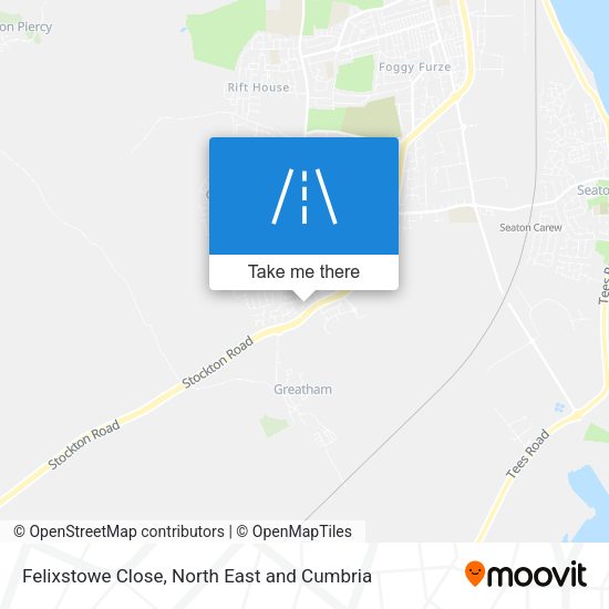 Felixstowe Close map