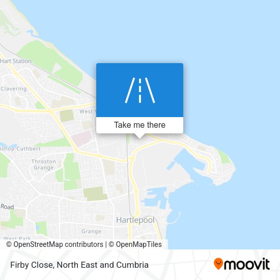 Firby Close map